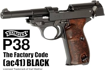 本日終了⭐マルゼン ワルサーP38 ac41ブラック ガスブロ カスタム⭐箱付 マルゼン ワルサー P38 ac41 ブラック（ガスブローバック本体